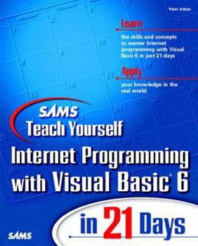 Paperback Teach Yourself Internet Programming with Visual Basic 6 in 21 Days Book