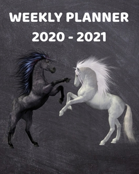 2020-2021 Weekly Planner: 2 Year Weekly & Monthly View Organizer & Agenda with To-Do's For Horse Lovers