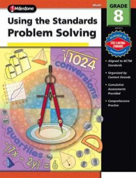 Paperback Using the Standards - Problem Solving, Grade 8 Book