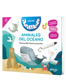 Animales del océano: Para escribir, borrar y escuchar (Abremente) (Spanish Edition)