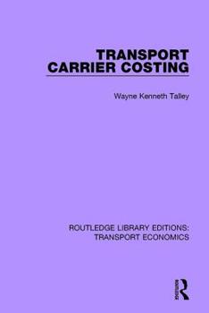 Paperback Transport Carrier Costing Book