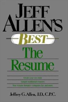 Paperback Jeff Allen's Best: The Resumes Book