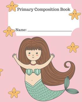 Paperback Primary Composition Book: Mermaid composition with a space to draw or doodle Book