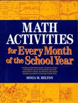 Paperback Math Activities for Every Month of the School Year Book