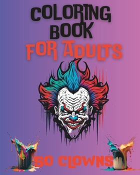 Paperback Coloring Book for Adults: Clown Coloring Book