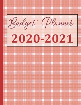 Paperback Budget Planner 2020-2021: 2 Year Monthly Financial Planner And Organizer Book