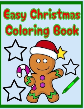 Paperback Easy Christmas Coloring Book
