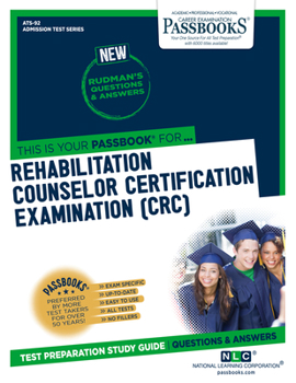 Paperback Rehabilitation Counselor Certification Examination (Crc) (Ats-92): Passbooks Study Guidevolume 92 Book