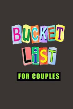 Paperback Bucket List for Couples: A Journal Book