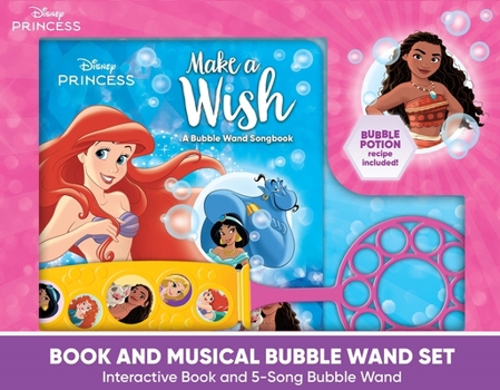 Board book Disney Princess: Make a Wish Book and Musical Bubble Wand Sound Book Set [With Battery] Book