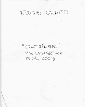 Paperback "Outsider" Rough Draft: Bob Richardson Book