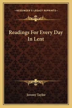 Paperback Readings For Every Day In Lent Book