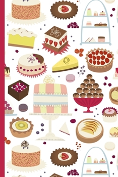 Weekly Planner: A Week to View Diary and Organiser - Monday Start with Cakes and Sweets Cover Art