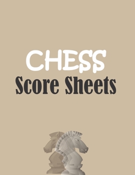 Paperback Chess score sheets: 120 pages 8.5 x 11 inches Book