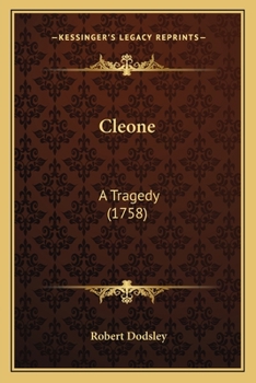 Paperback Cleone: A Tragedy (1758) Book