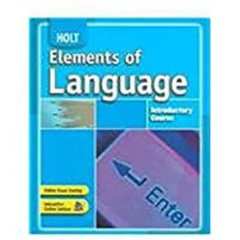 Hardcover Elements of Language: Student Edition Introductory Course 2007 Book