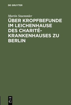 Hardcover Über Kropfbefunde Im Leichenhause Des Charité-Krankenhauses Zu Berlin [German] Book