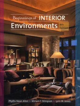 Hardcover Beginnings of Interior Environment Book