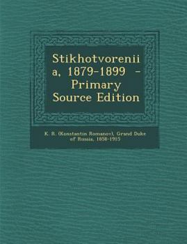 Paperback Stikhotvoreniia, 1879-1899 - Primary Source Edition [Russian] Book