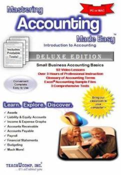 DVD-ROM Mastering Accounting Made Easy: Introduction to Accounting Book