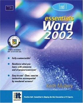 Paperback Essentials: Word 2002 Level 1 Book