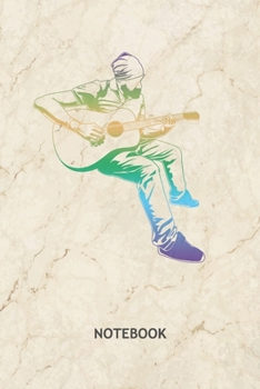 NOTEBOOK: Guitar Player Note Book Grid-lined 6x9 - Instruments Journal A5 Gridded - Instrumentalist Planner Guitar Solo 120 Pages SQUARED - Acoustic ... Soft Cover - Concert Band Birthday Present