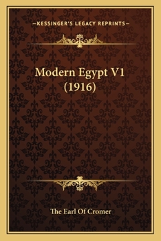 Modern Egypt--volume One