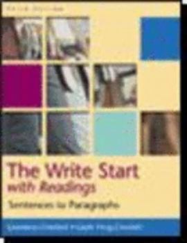 Paperback The Write Start with Readings: Sentences to Paragraphs Book