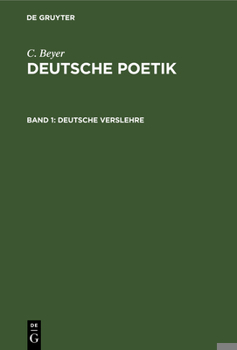 Hardcover Deutsche Verslehre [German] Book