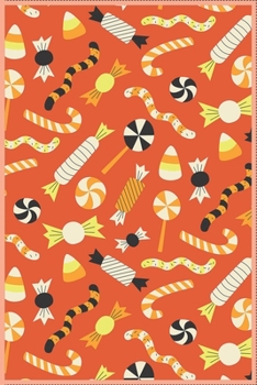 Halloween Candy Notebook: 120 Pages, Dot Grid Journal or Notebook (German Edition)
