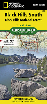 National Geographic Trails Illustrated Black Hills, South East, South Dakota