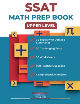 Paperback SSAT Upper Level Math Prep Book