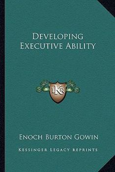 Paperback Developing Executive Ability Book