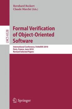 Paperback Formal Verification of Object-Oriented Software: International Conference, Foveoos 2010, Paris, France, June 28-30, 2010, Revised Selected Papers Book