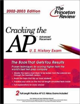 Paperback Cracking the AP U.S. History, 2002-2003 Edition Book