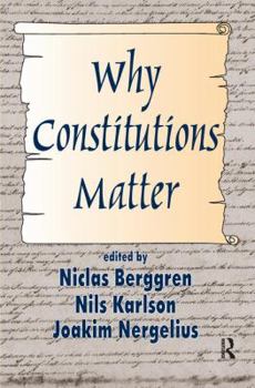 Hardcover Why Constitutions Matter Book