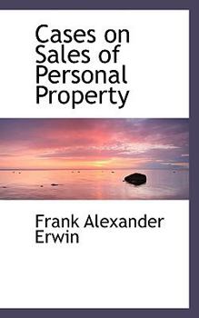 Paperback Cases on Sales of Personal Property Book