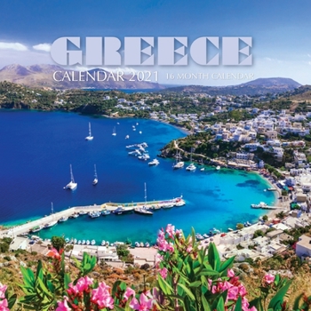 Paperback Greece Calendar 2021: 16 Month Calendar Book