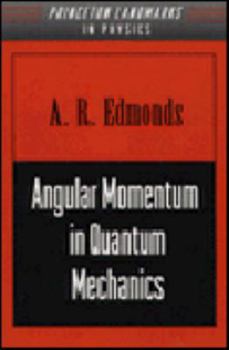 Hardcover Angular Momentum in Quantum Mechanics Book