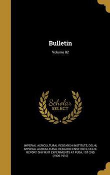 Hardcover Bulletin; Volume 92 Book