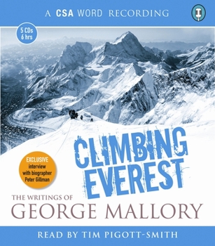 Audio CD Climbing Everest: The Writings of George Mallory Book