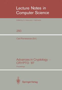 Paperback Advances in Cryptology - Crypto '87: Proceedings Book