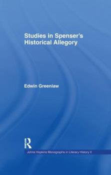 Paperback Studies in Spenser's Historical Allegory Book