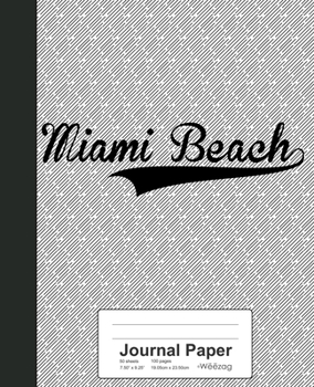 Paperback Journal Paper: MIAMI BEACH Notebook Book