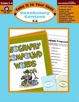 Paperback Vocabulary Centers, Grades 3-4 Book