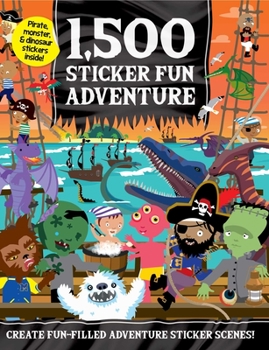 Paperback 1,500 Sticker Fun Adventure Book