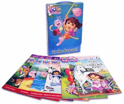 Paperback To the Rescue!: Dora's Mystery of the Missing Shoes; Dora Helps Diego!; Dora and the Unicorn King; Crystal Kingdom Adventures; Dora and the Baby Crab; ... (Dora the Explorer: Ready to Read Level 1) Book