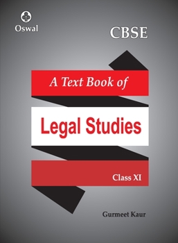 Paperback Legal Studies: Textbook for CBSE Class 11 Book