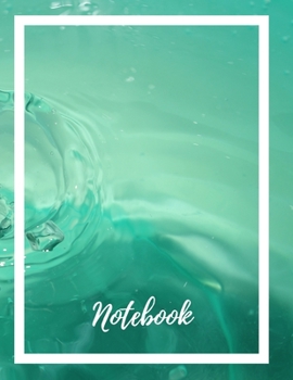 Paperback Composition Notebook: Lined Notebook Journal Paperback - Waterdrop - 120 Ruled Pages - Large (8.5 x 11 inches) - Back To School - Kids - Tee Book