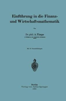 Paperback Einführung in Die Finanz- Und Wirtschaftsmathematik [German] Book